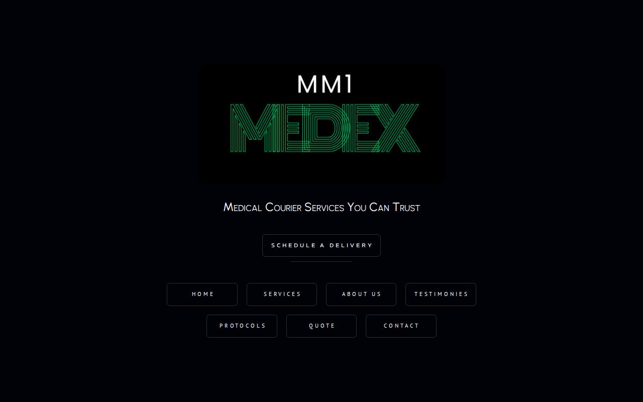 MM1 Medex | HIPAA-Compliant Medical Courier Services | 24/7 Delivery